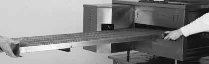 e. Pull the entire conveyor assembly from the oven (Fig. 11). PL-41131 Fig. 11 f. Take conveyor assembly to cleaning area. g. To replace conveyor assembly, reverse this procedure.