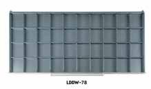 (1499 mm) High 9 Drawers 364 Compartments 3-7/8 in. (98 mm) 989 lbs.