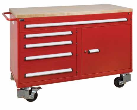CABINETS: Workcenters CABINETS: Workcenters/Toolboxes Preconfigured Industrial Workcenters Drawer capacity and drawer carriage system capacity 0 lbs.