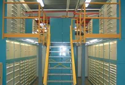 stairs, and railings Multiple configurations available All mezzanine systems are backed by