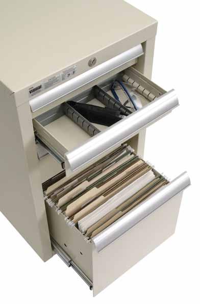 Technical Bench Drawers Each Vidmar technical bench cabinet drawer carries a load capacity of 0 lbs.