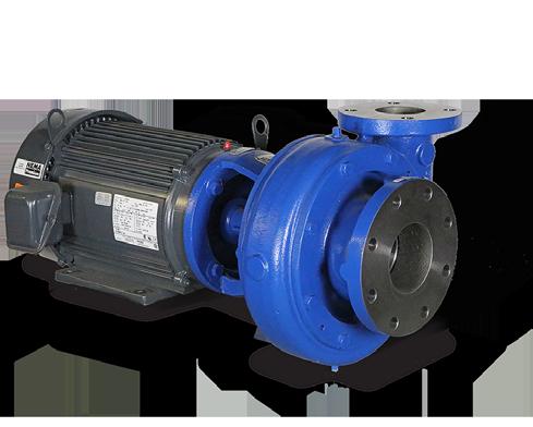 GH Horizontal end-suction pump for handling water, oils and chemicals in marine, process and general industrial applications. Hydraulic performance extends to 2,500 GPM and is covered by 28 sizes.