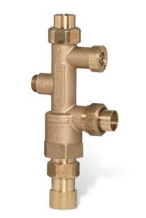 AMX Series DirectConnect Thermostatic Mixing Valve Key Features And Benefits Engineered for fast installation orientation of the mix and cold ports reduces fittings required on typical water heater