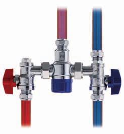 INSTALLATION Pegler anti-scald thermostatic mixing valves are fitted with internal strainers but where debris is a particular problem we recommend the fitting of serviceable external strainers.