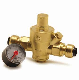 TECTITE PT5 PRV PRESSURE REDUCING VALVE FEATURES 15mm Tectite push-fit ends DZR body Drop tight seal Compact easy