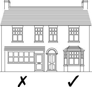 2. REAR EXTENSIONS 2.1 Single storey rear extensions to the original house projecting up to a maximum of 3 metres in depth along the boundary with a property will normally be acceptable.