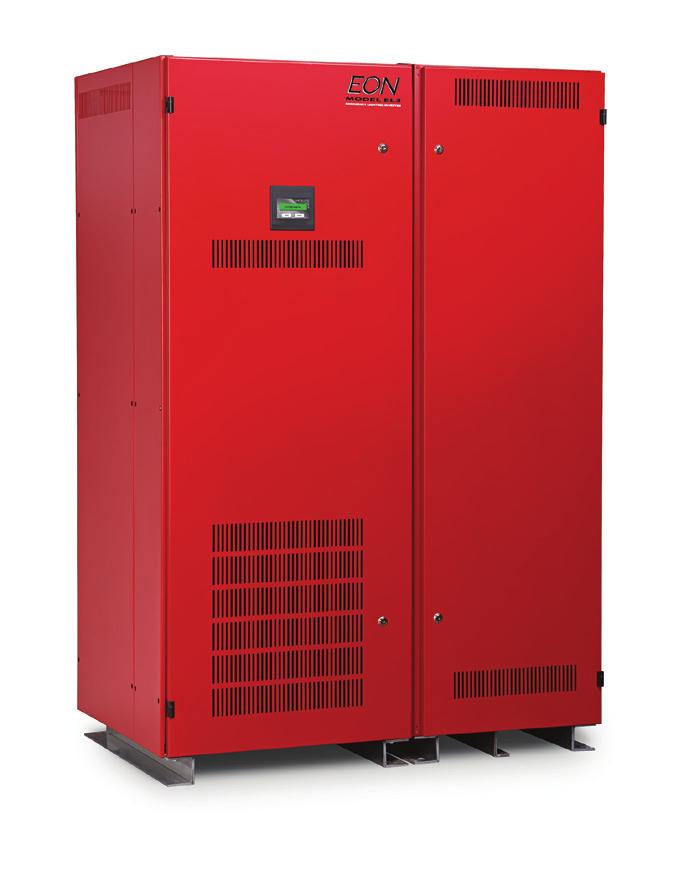 PRODUCT LAYOUT & DIMENSIONS Advantages of the Front Access EON Model EL3 Power Conduit Input Power Conduit Inverter Input Breaker 40 kw 55 kw models with 90 minutes runtime require two (2) battery