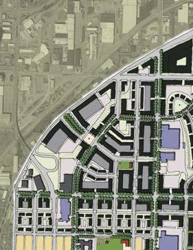 street pattern Oriented to concept of new Sounder Station on