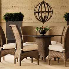 Our unique selection of vinyl all-weather wicker furnishings represents the best of traditional,