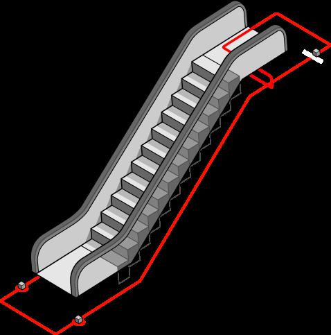 Chapter 4: Application guidelines Escalators and moving walkways Escalators and moving walkways can be found in many buildings such as shopping centres, airports, train stations, etc.