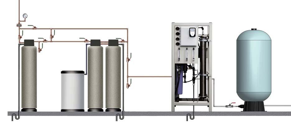 Water treatment WATER TREATMENT SYSTEMS Dechlorination, water softening, and reverse osmosis equipment Enhances performance of and minimizes or eliminates humidifier and evaporative cooling