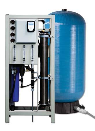 Operating with treated water reduces or eliminates hard water scale on equipment surfaces, thereby reducing maintenance requirements.