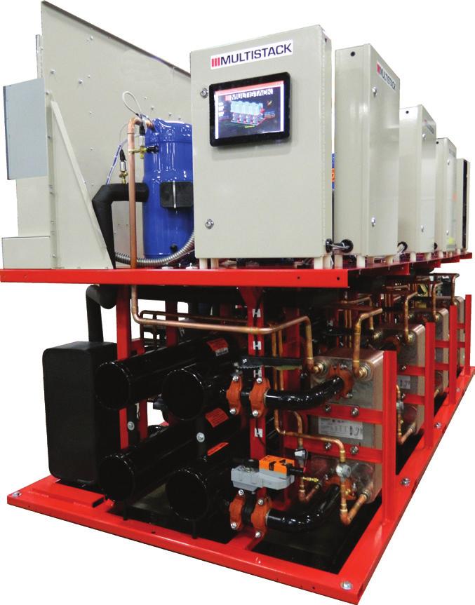 Air-Cooled ASF Modular Chiller with Integral Free Cooling 30 Ton module available with either single or dual refrigerant circuits ECM fans optional Integral free cooling coil optional Packaged