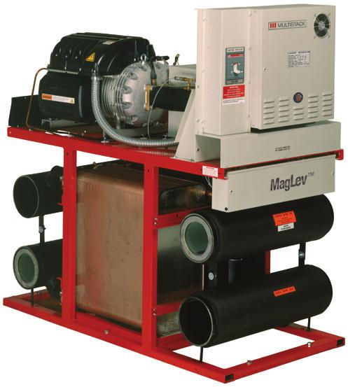 through 165-ton modular chillers with quad scroll, screw or MagLev compressors Screw Compressor Modular Available in 90-, 125-, and 145-ton modules Each module has twin-screw compressor Combine