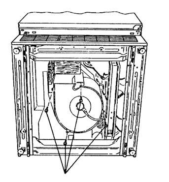 appliance. Figure 5-12: Bottom Cover Screws. Figure 5-13: Condenser Fan Screws. 3.