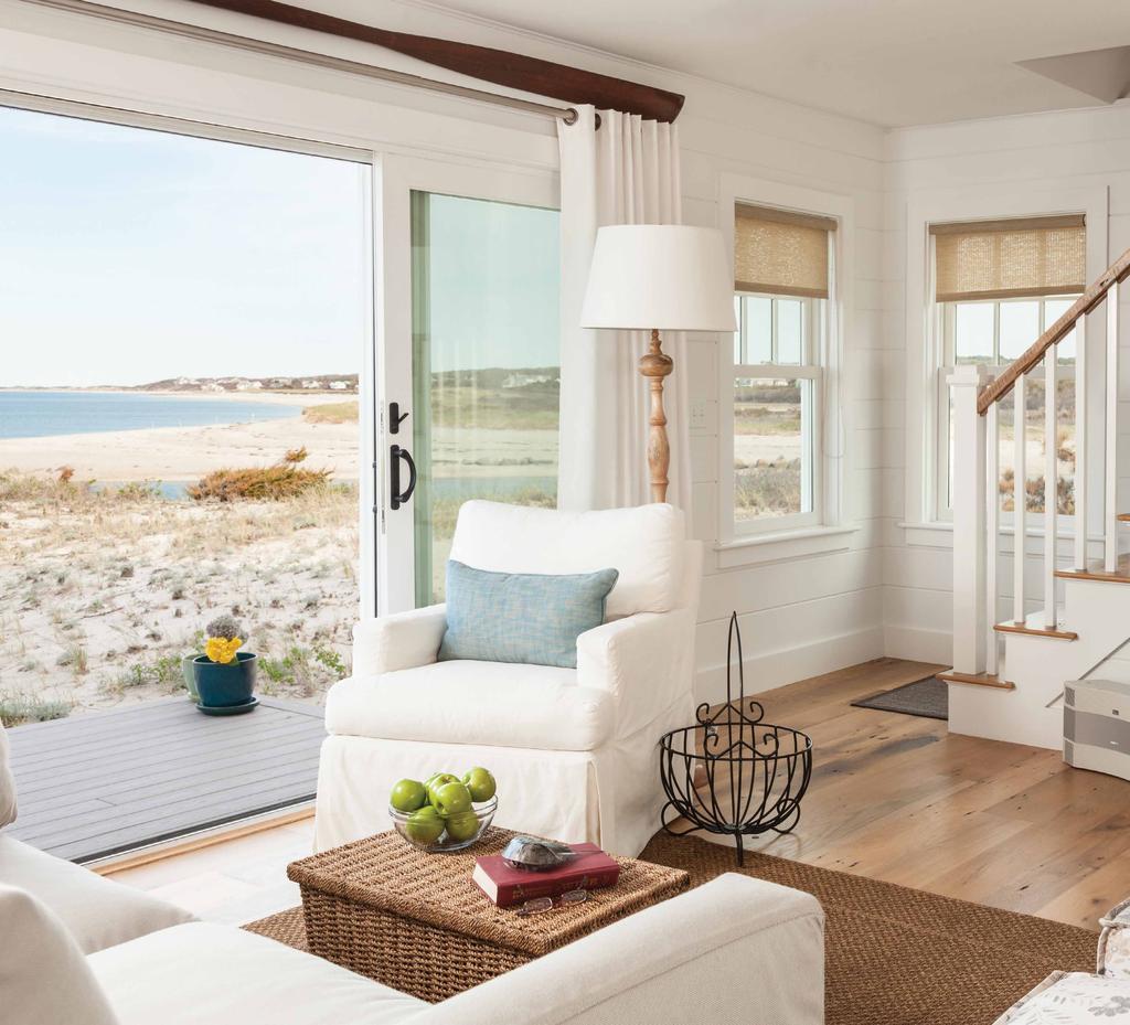 There is no shortage of views at this 1,200-square-foot beach cottage that overlooks a marsh, creek and Cape Cod Bay.