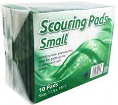 Handy smaller size scouring pads for getting into crevices and tight spaces.