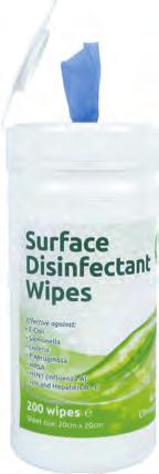 HEALTHCARE JANITORIAL CATERING HOUSEHOLD DISINFECTANT WIPES Surface Disinfectant Wipes Designed for the disinfection of all hard surfaces including worktops, door handles, sanitary ware, stainless