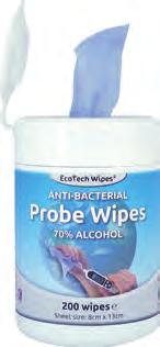 HEALTHCARE CATERING FOOD PROBE WIPES Probe Wipes - Alcohol-free & Quat-free Kills 99.