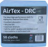 JANITORIAL INDUSTRIAL CATERING HOUSEHOLD INDUSTRIAL S AirTex High Performance Pulp/Latex Cleaning Cloth Universal cloth for wiping up spills and polishing stainless steel, glass, plus many other