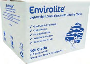 Cloths Envirolite is a lightweight semi-disposable