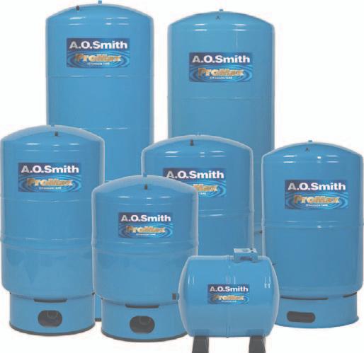Pump & Expansion Tank ProMax Pump Tanks Multiple head construction adds structural strength and more capacity within the same diameters Interior epoxy coating is permanently bonded to the tank shell