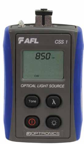 OPTRONICS CSS1 MULTIMODE LED SOURCE CSS1-MM LED Source The CSS1 is a basic single port, dual LED Optical Light Source for use in performing insertion loss measurements and fibre identification tasks