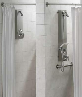 Showers & faucets Designing with Bradley showers lets you