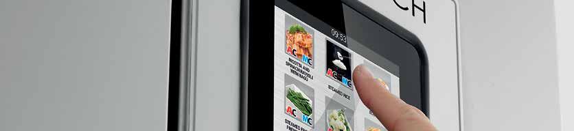 TOUCH SCREEN T MODELS 7 high definition colour touch screen Easy to use drag and drop functionality. Unlimited recipe storage Upload / input as many recipes as you need.