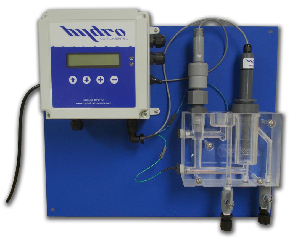 Chlorine Available up to 1,500 PPM range for free chlorine with sample water dilution system.