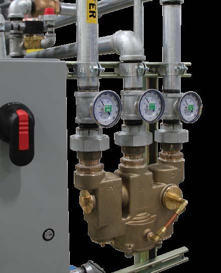 requiring flow up to 78 GPM (295 LPM). Triple redundant anti-scald protection. High Cold Water Bypass flow rate of 79 GPM (299 LPM).