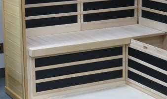 Bench Top (Left Side): Install the left Bench Top by tucking the back of the bench under the