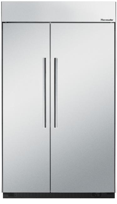 REFRIGERATION 48-INCH SIDE-BY-SIDE T48BR810NS / T48BR820NS / T48BD810NS / T48BD820NS T48BR810NS / T48BR820NS T48BD810NS / T48BD820NS DESIGN - Timeless built-in stainless steel refrigerator DESIGN -