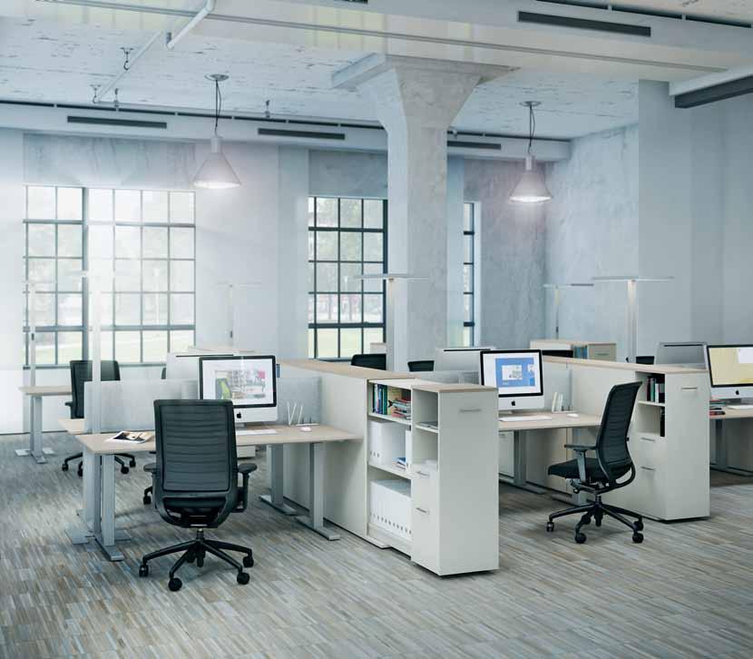 BuzziBack: sound-absorbing felt rear panel made of recycled PET v-max modul: innovative solutions for offices and business