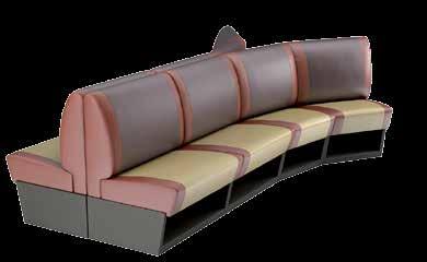 612-300-278 Upholstered Sofa - Wedge + Wedge + Straight + Straight