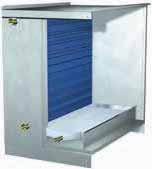 Evaporative Cooling - Models DG and DGX The optional evaporative cooling section includes a galvanized steel housing with a louvered intake, 2-inch aluminum mesh filters and a stainless steel