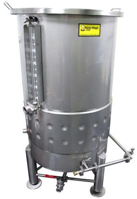 Digital display and RTD sensor control of Boil, Mash & HLT vessels Brewer hosing, with sanitary connections for flexible vessel location HLT whirlpool blending via touchscreen Stainless accessible