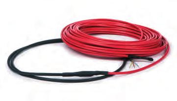 Heating cables used in ground constructions are serial resistive cables, single or twin conductor.