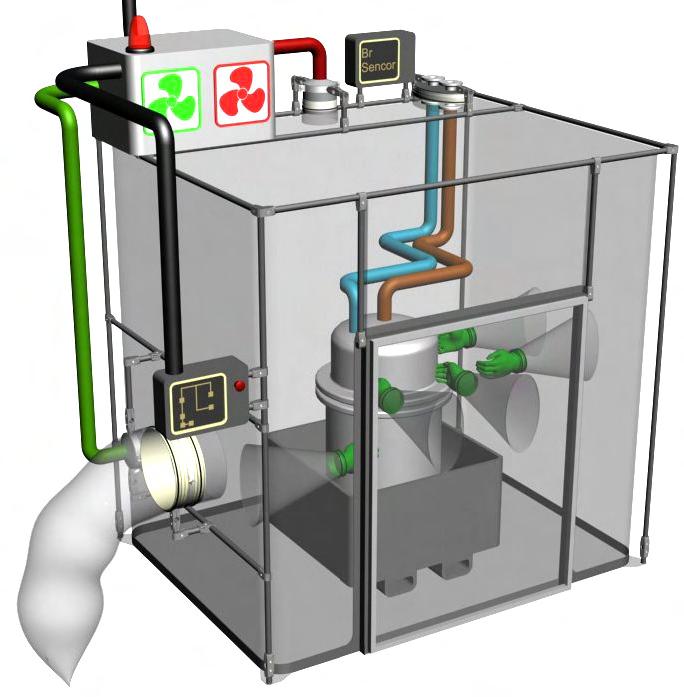 Containment Systems Intelligent Flow Features and Benefits of the Intelligent Flow: Can operate at a pre-programmed set point pressure (negative and positive pressure), accurate to 1 Pascal.