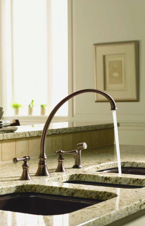 faucet with 9 3/16" swing