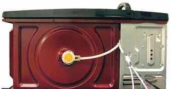 5. the wiring harnesses to the turntable motor and the cooktop