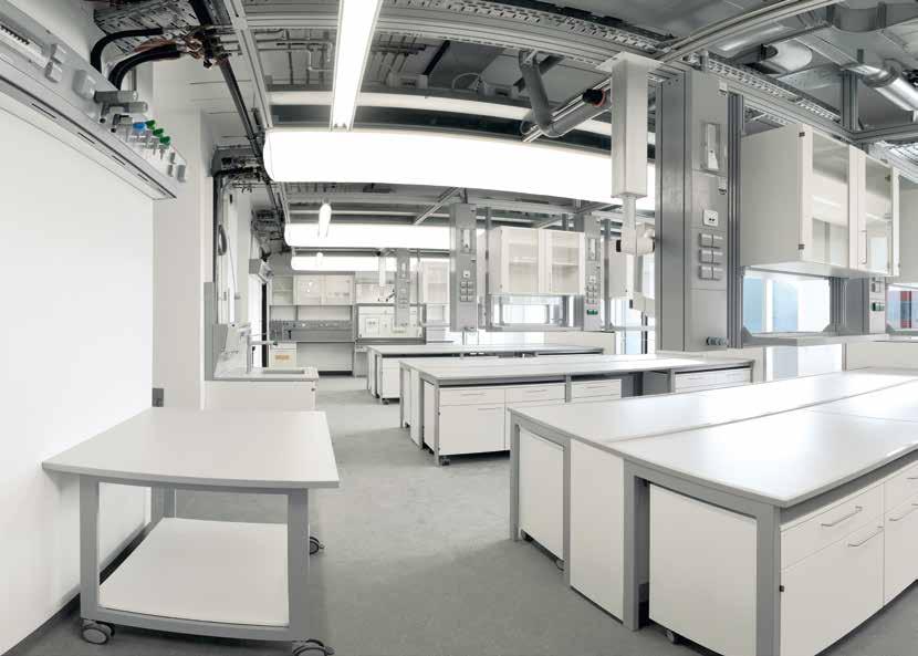 2 Service modules Service ceiling for flexible laboratories It is becoming increasingly important that users are able to adapt the laboratory quickly to their changing needs.