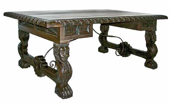 Antigua Décor This stunning Carved Desk was reproduced in Mahogany