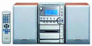 Features CD/cassette deck/tuner amplifier built-in CD-R/RW playback MP3/WMA playback X- Bass/5 preset equalizer Timer (Recording/Play/Sleep) IR remote control DIN MUSIC POWER: 10W x 2 POWER OUTPUT:
