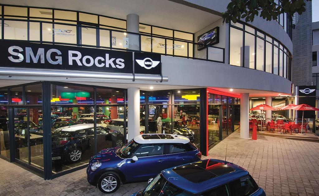 With the main access road into Umhlanga New Town centre (Lighthouse Road) being elevated above a portion of the new car showroom and running past the dealership the public are able to look directly