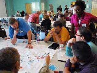 At the Hands-on Charrette Workshop, one of seven community meetings, the