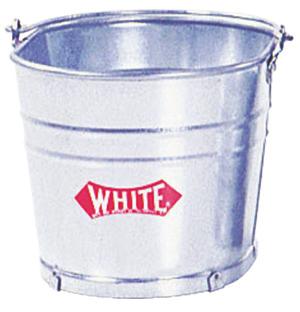 260 Oval Galvanized Steel Bucket with 2" Casters steel 16" L x 12" W x 10-1/2" D; 26 quart 1/cs. 350 Oval Galvanized Steel Bucket steel 35 quart 1/cs. 260 / WH350 15-Qt.