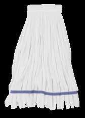 These mops work well with existing string mop hardware; however, we highly recommend a down-press
