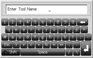 DME 13 The User Interface Where the configuration of parameters requires a user interface then either a keyboard or a keypad is displayed.