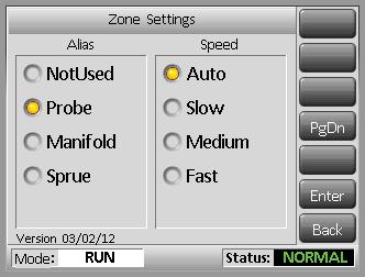 DME 17 Zone Settings When setting up a new tool you may consider setting these options that are applicable on a zone by zone basis for any tool. Zone settings may be different between different tools.